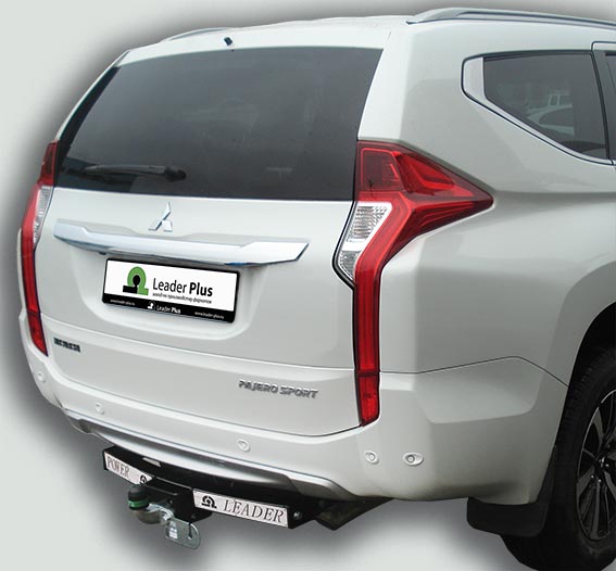 ТСУ для MITSUBISHI PAJERO SPORT 2 / 3 (2008-…) (C НЕРЖ. ПЛАСТИНОЙ)